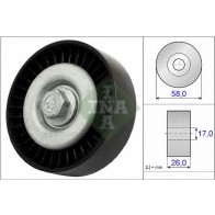 Deflection/Guide Pulley, v-ribbed belt
