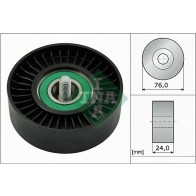 Deflection/Guide Pulley, v-ribbed belt