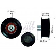 MICRO BELT TENSIONER FIAT DUCATO 06> PULLEY 2.2 JTD