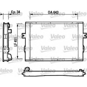 RADIATOR IVECO DAILY 90> 2.5 TD INT 90->95