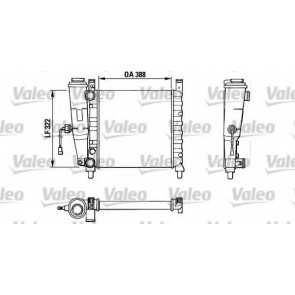 RADIATOR FIAT UNO 1.1