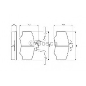 BRAKE PADS - ALFA 33 1.3/1.4/1.5 90>95 GIRLING