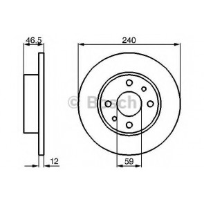 BRAKE DISC FIAT PALIO/SIENA 97> FRONT L/R FULL / FIAT SIENA 1.4