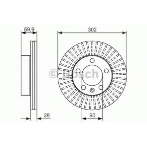 BRAKE DISC RENAULT MASTER 10> PRZÓD 302mm 1SZ