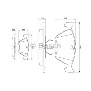 BRAKE PADS - FRONT BMW (E39) 5SE/520I/528I PRZÓD