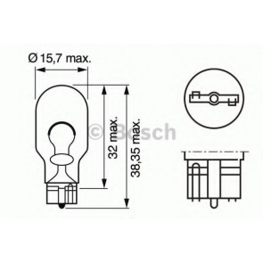 Bulb, indicator; Bulb, stop light; Bulb, rear fog light; Bulb, reverse light; Bulb, tail light; Bulb, auxiliary stop light