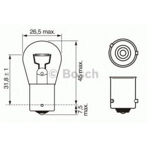 Bulb, indicator; Bulb, stop light; Bulb, rear fog light