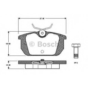 BRAKE PADS FIAT PUNTO 93> REAR WITHOUT SENSOR