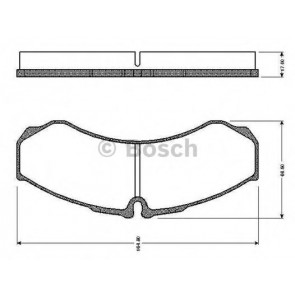 BRAKE PADS IVECO DAILY 00> FRONT WITHOUT SENSOR 29L / 35C / 35S / 40C / 50C
