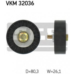 Deflection/Guide Pulley, v-ribbed belt