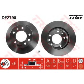 BRAKE DISC MERCEDES SPRINTER 06> FRONT L/R