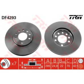 BRAKE DISC FIAT CROMA 05> FRONT L/R