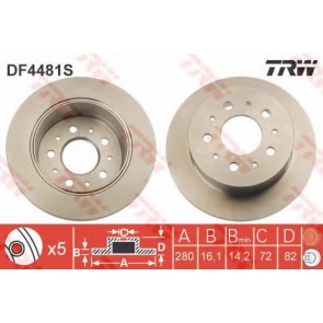BRAKE DISC FIAT DUCATO 06> REAR L/R