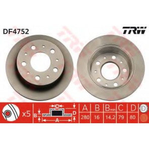 BRAKE DISC FIAT DUCATO 06> REAR L/R