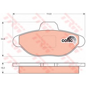 BRAKE PADS FIAT CINQUE / SEICENTO FRONT