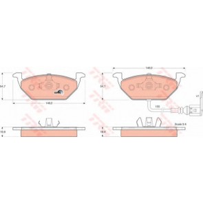 BRAKE PADS VW CADDY FRONT