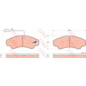 BRAKE PADS FIAT DUCATO 02> FRONT