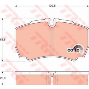 BRAKE PADS IVECO DAILY 06> REAR