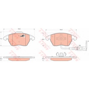 BRAKE PADS VW CADDY FRONT