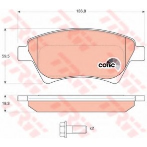 BRAKE PADS RENAULT KANGOO 98> FRONT
