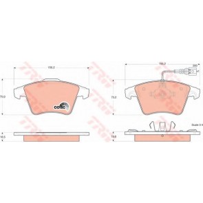 BRAKE PADS VW TRANSPORTER FRONT