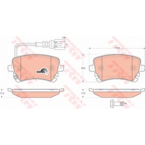 BRAKE PADS VW TRANSPORTER REAR