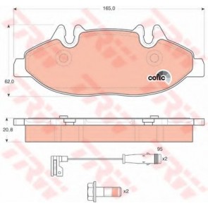 BRAKE PADS MERCEDES VITO 03> W639 FRONT
