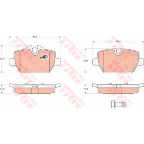 BRAKE PADS BMW 3 E90 REAR