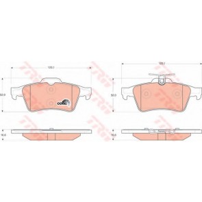 BRAKE PADS CITROEN C5 REAR