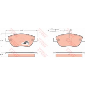 BRAKE PADS FIAT DUCATO 90> FRONT