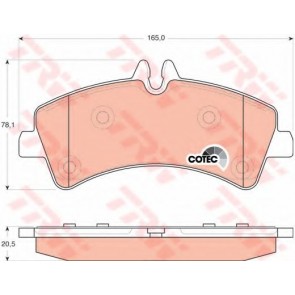 BRAKE PADS MERCEDES SPRINTER 06> REAR
