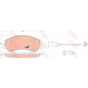 BRAKE PADS FORD TRANSIT 06> FRONT
