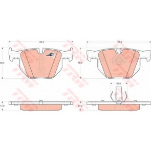 BRAKE PADS BMW X5 E70 REAR