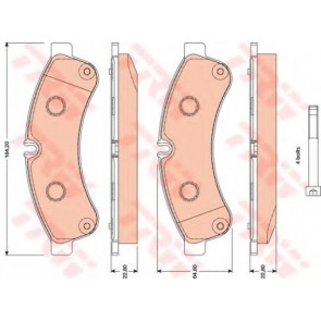 BRAKE PADS IVECO DAILY 06> REAR