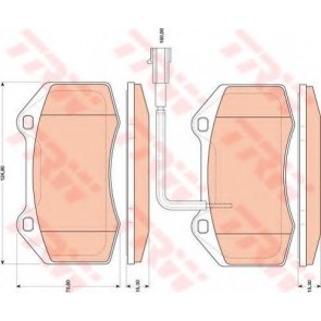 BRAKE PADS FIAT PUNTO GRANDE 05> FRONT