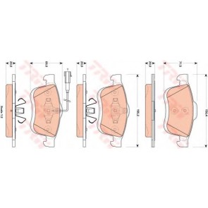 BRAKE PADS FIAT DUCATO 90> FRONT