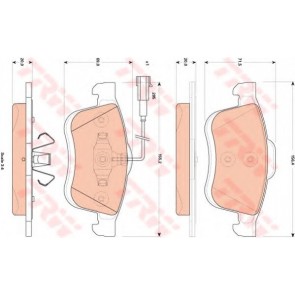 BRAKE PADS FIAT DOBLO 09> FRONT