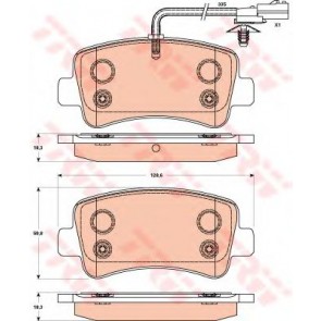 BRAKE PADS RENAULT MASTER 10> REAR