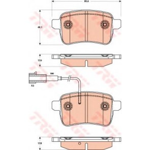 BRAKE PADS ALFA GIULIETTA 10> REAR