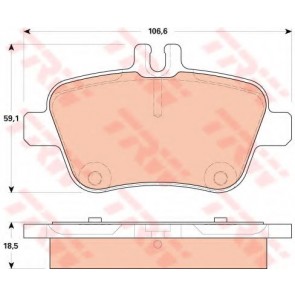 BRAKE PADS MERCEDES A-CLASS W176 REAR