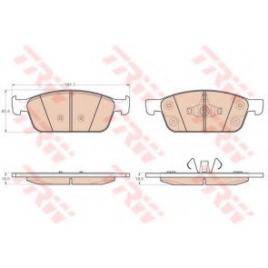 BRAKE PADS FORD TRANSIT CONNECT 13> FRONT