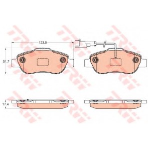BRAKE PADS FIAT PANDA 12> FRONT