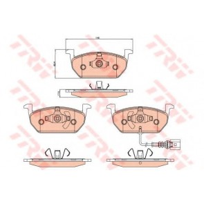 BRAKE PADS VW GOLF FRONT