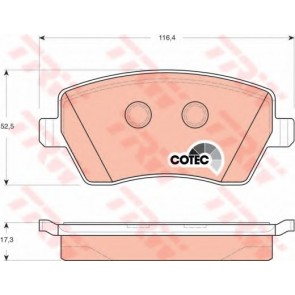 BRAKE PADS RENAULT KANGOO 08> FRONT