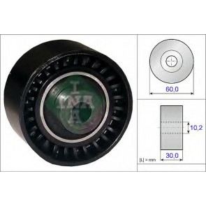 Deflection/Guide Pulley, timing belt