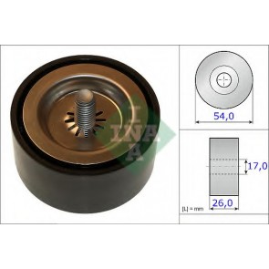 Deflection/Guide Pulley, v-ribbed belt