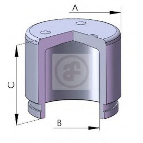 Piston, brake caliper